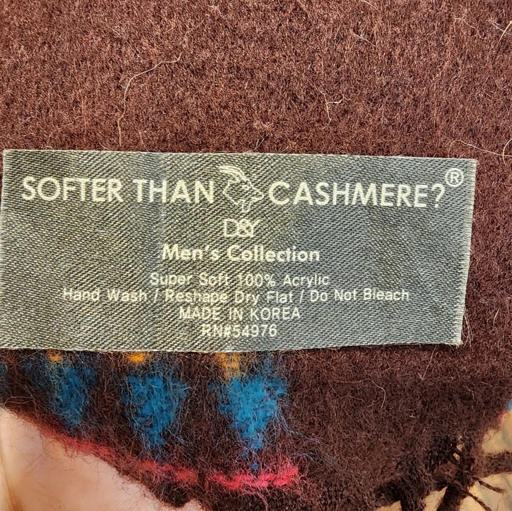 Softer that Cashmere? 100% acrylic Geometric Bohemian graphic scarf - Picture 5 of 7